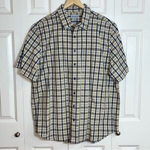 Carhartt Men's Plaid Relaxed Fit Button Down Shirt Size 2XL Tall